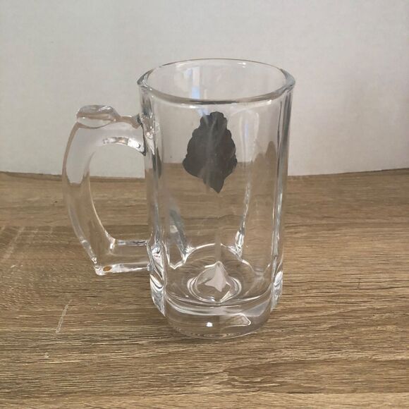 Harry Potter Butterbeer Glass Mug Metal Emblem Hogwarts Crest Draco HP - Picture 3 of 5